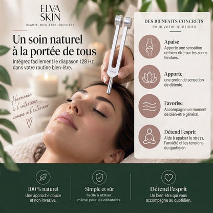 Diapason 128 Hz pour rituel de détente
